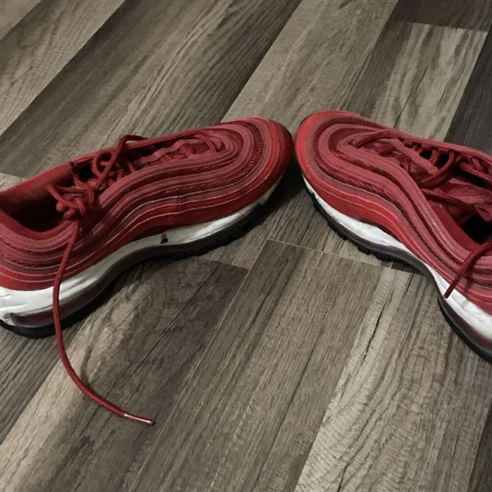 Nike Air Max 97 University Red Gym Red Black CQ9896-600 Womens Size 8.5 - Picture 5 of 12